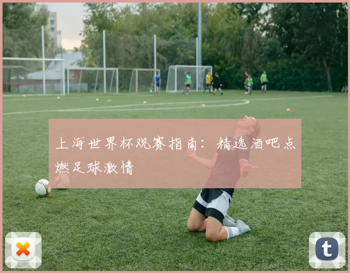 上海世界杯观赛指南:精选酒吧点燃足球激情
