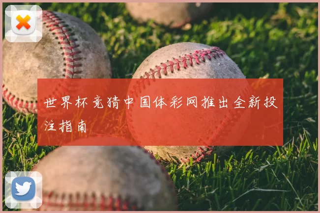 世界杯竞猜中国体彩网推出全新投注指南